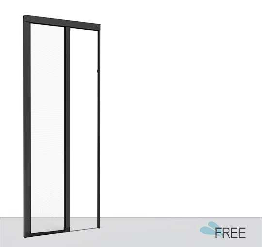 Miniatura Zanzariera Laterale Scorrevole per Porta-Finestra modello FREE SILENT