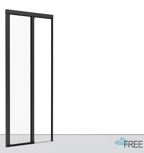 Zanzariera Laterale Scorrevole per Porta-Finestra modello FREE SILENT